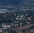 Luftbild der Baustelle Überdeckung Opfikon Mitte Oktober 2003 (Blickrichtung Norden/Flughafen Zürich)